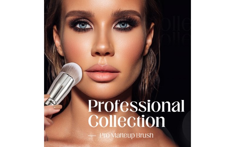 Colección de brochas de maquillaje profesional