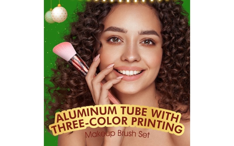 Glitter-Handle Makeup Brush Set