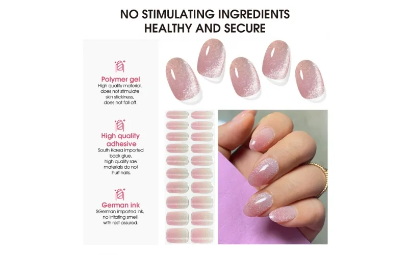 St Future Cat-Eye Semi-Cured Gel Nail Strips