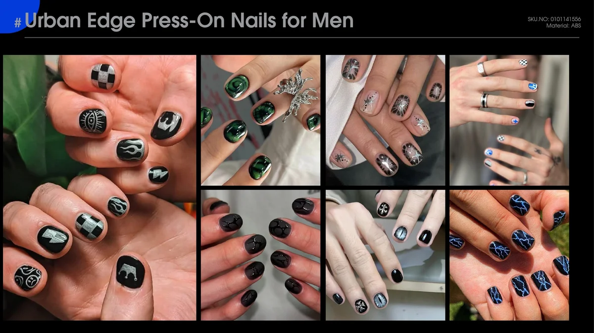 St Future Urban Edge Men's Press-On Nails