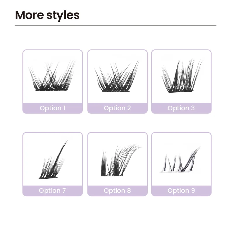 St Future Enchanted Mixed-Color Fox Segment Lashes