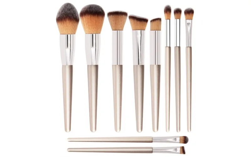 St Future 10-Piece Champagne Makeup Brush Set