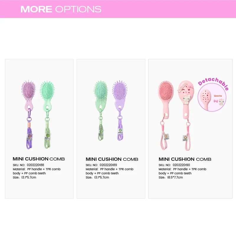 St Future Tiny hair brush,Maior Mini Detangler Comb