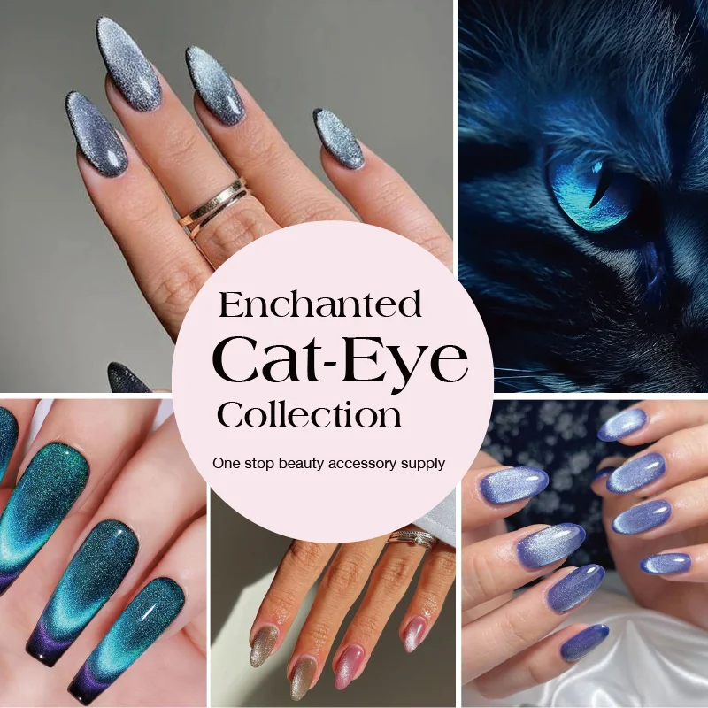 St Future Phantom Chameleon Cat-Eye Press-On Nails