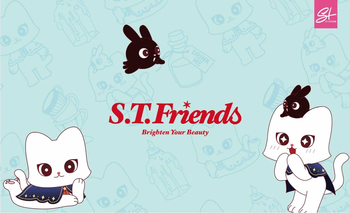 St Future Colección de belleza y cuidado personal de personajes de S.T. Friends