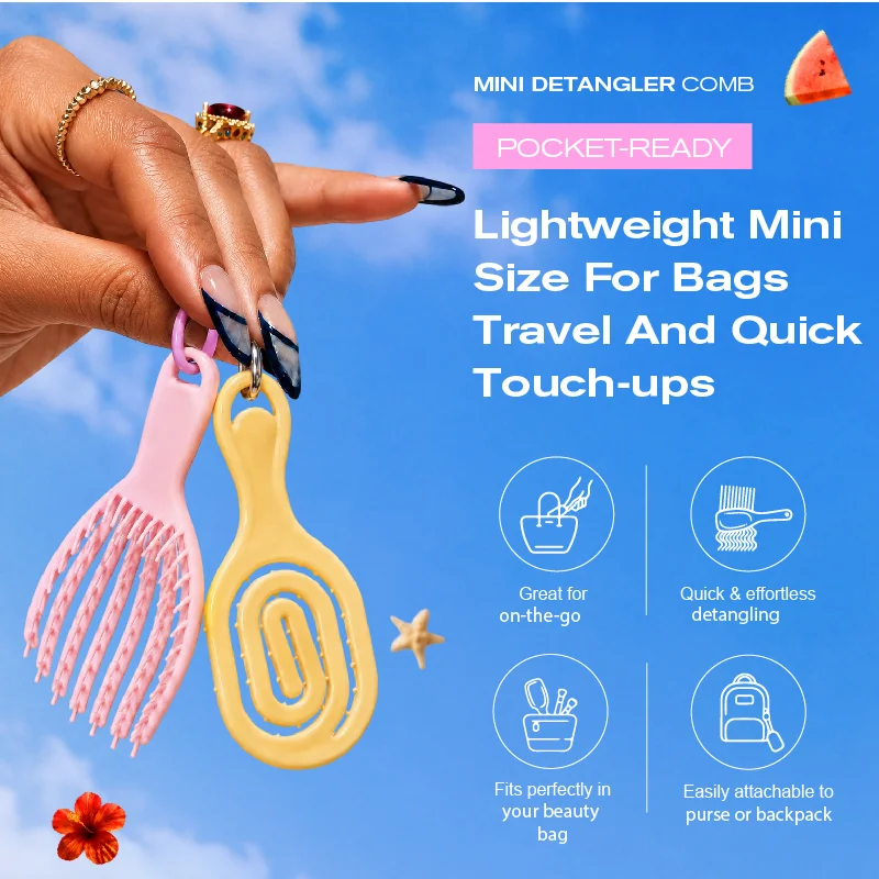 St Future Tiny hair brush,Maior Mini Detangler Comb