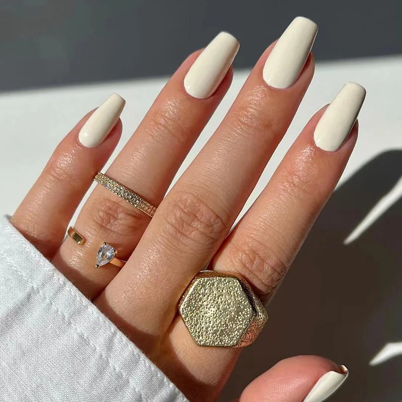 St Future Bright Color-Block Spring Press-On Nails