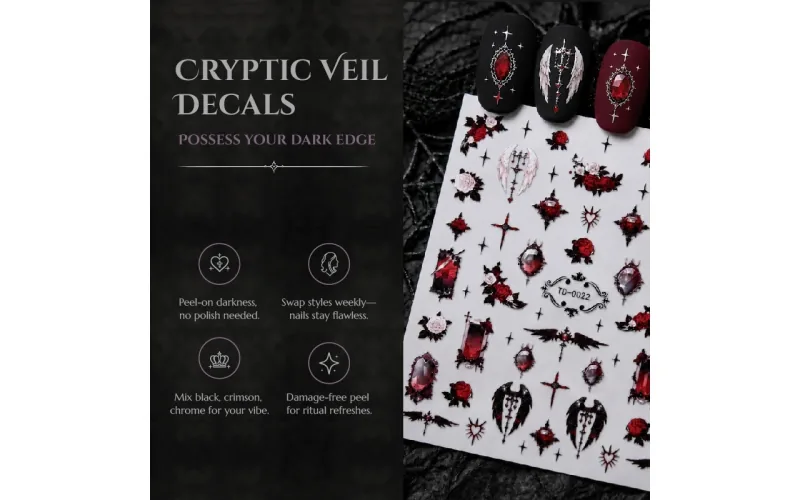 St Future Nocturne Veil Gothic Press-On Nails