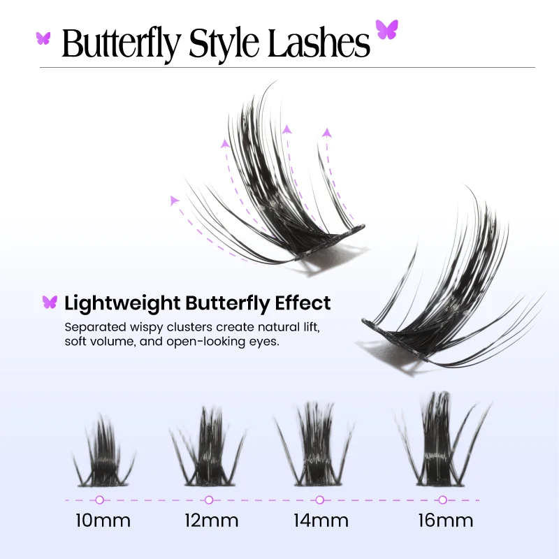 St Future Rose Fairy and Butterfly-Style Strip Lashes