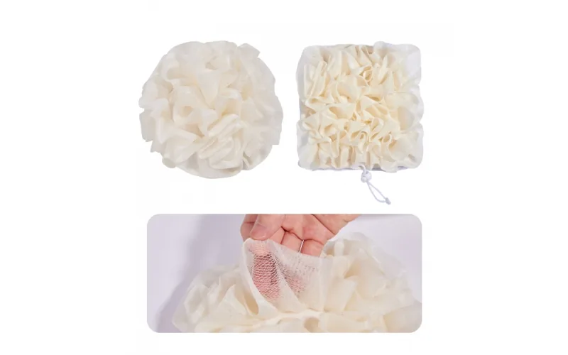 St Future 3-in-1 Dual-Sided Loofah Bath Sponge with Soap Pouch