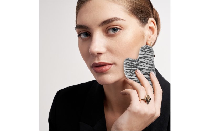 Picasso Jasper Facial Roller & Gua Sha