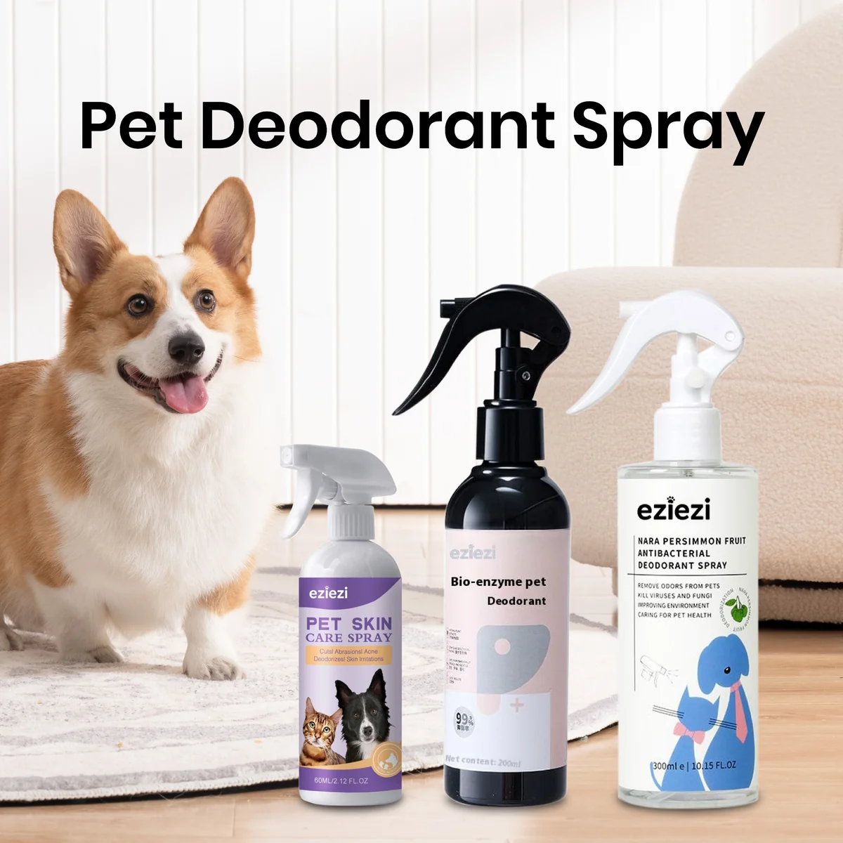 Multi-Format Pet Deodorant & Skin Care Spray Collection