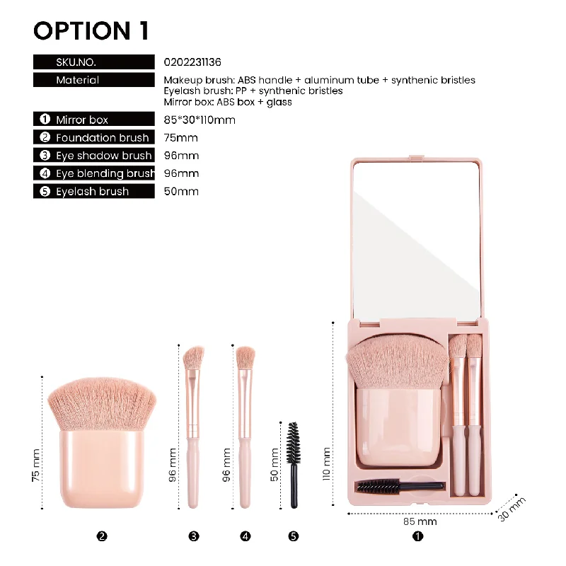 St Future On The Go Makeup Brush Set With Case