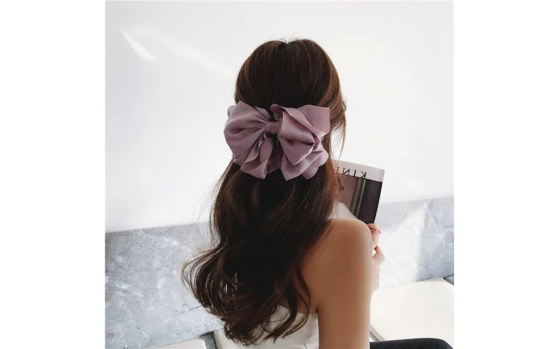 St Future Lightweight Chiffon Double-Bow Hair Clip