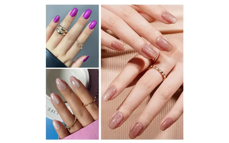 St Future Cat-Eye Semi-Cured Gel Nail Strips