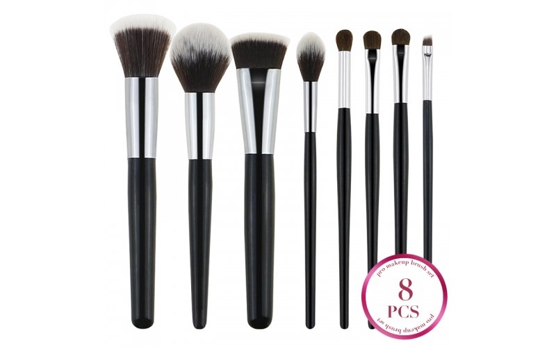 8-Piece Beginner Makeup Brush Kit