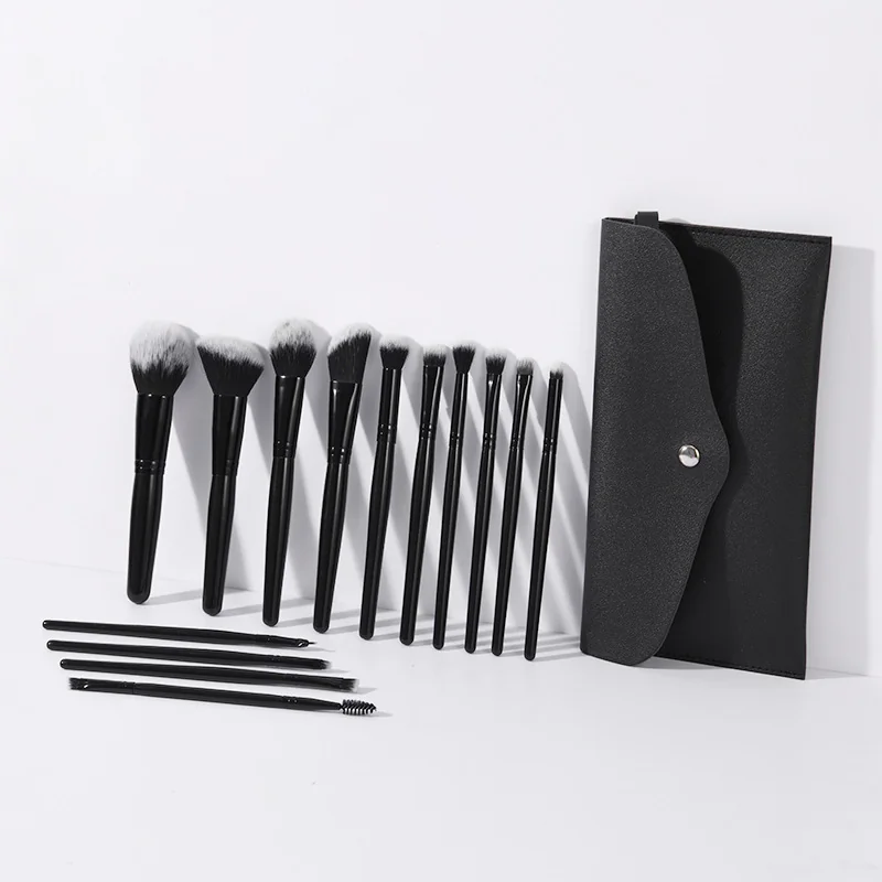 St Future 14-Piece Classic Black Makeup Brush Set