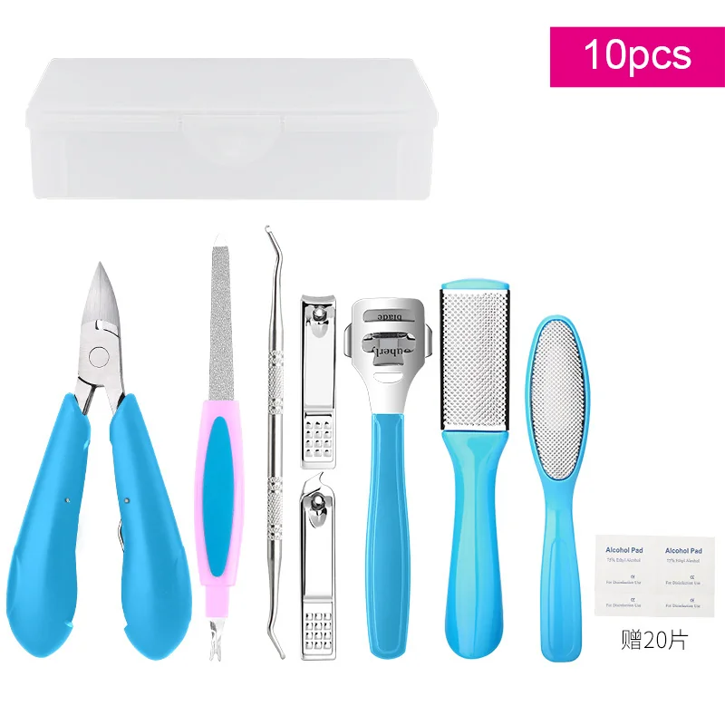 St Future 10-Piece Stainless Steel Foot Care Tool Set