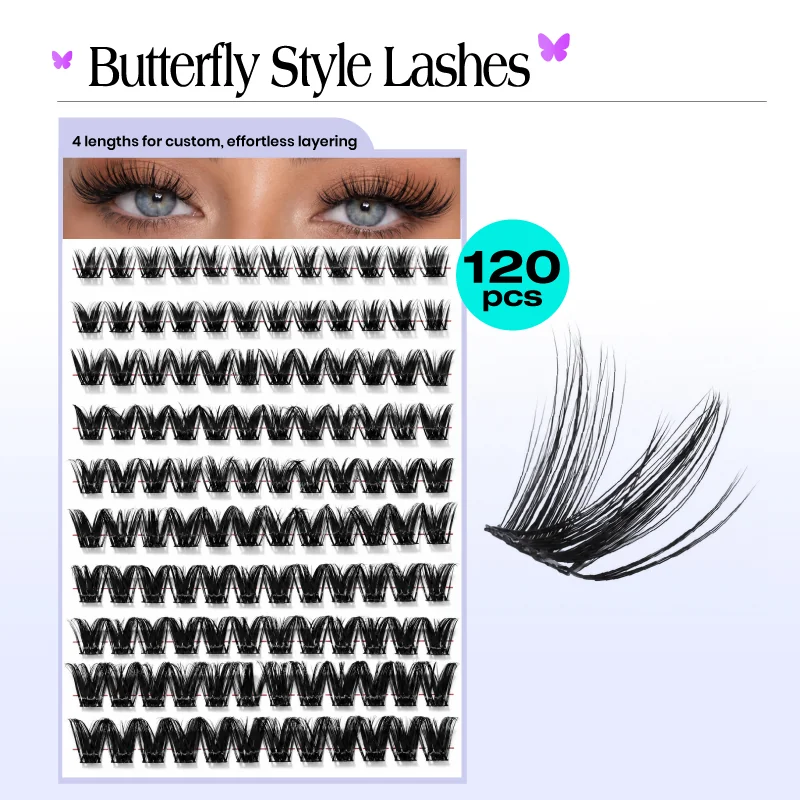 St Future Rose Fairy and Butterfly-Style Strip Lashes