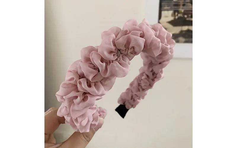 St Future Colección francés Satin Scarf-Bow Headband