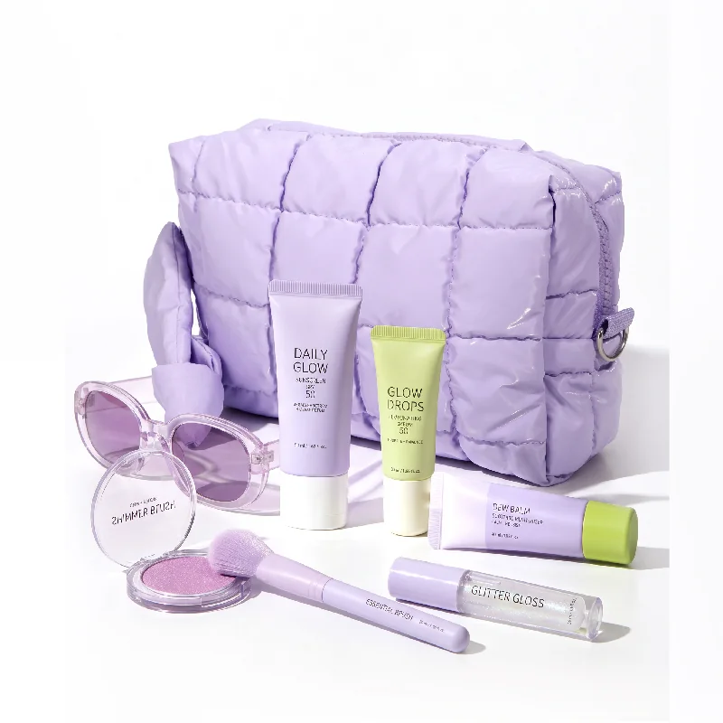 St Future Quilted Puffy Large-Capacity Cosmetic Bag