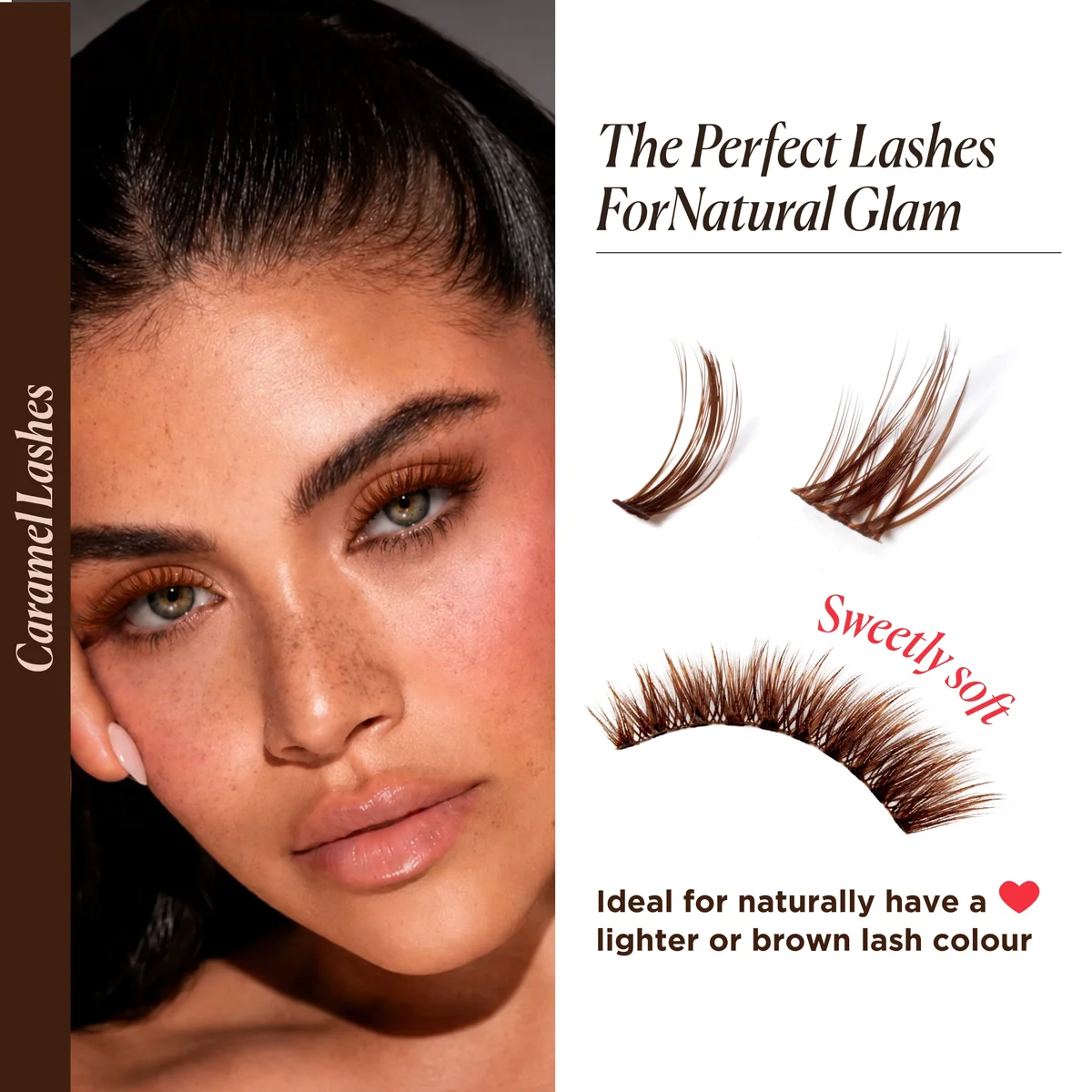 St Future Caramel Brown Cluster Lash Kit