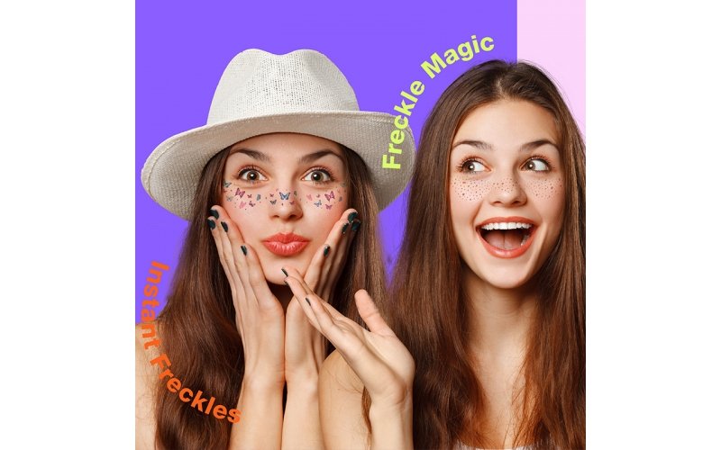Instant Freckle Makeup Applicator Set