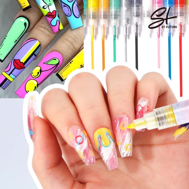 St Future Metallic Nail Art Graffiti Pen