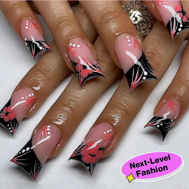 St Future Reversible Duckbill Press-On Nails