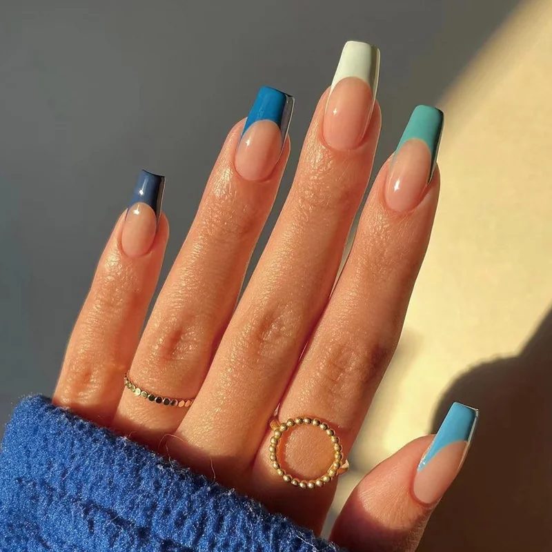 St Future Minimalist Neon French Press-On Nails