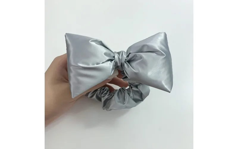 St Future Black Satin Bow Headband & Clip Collection