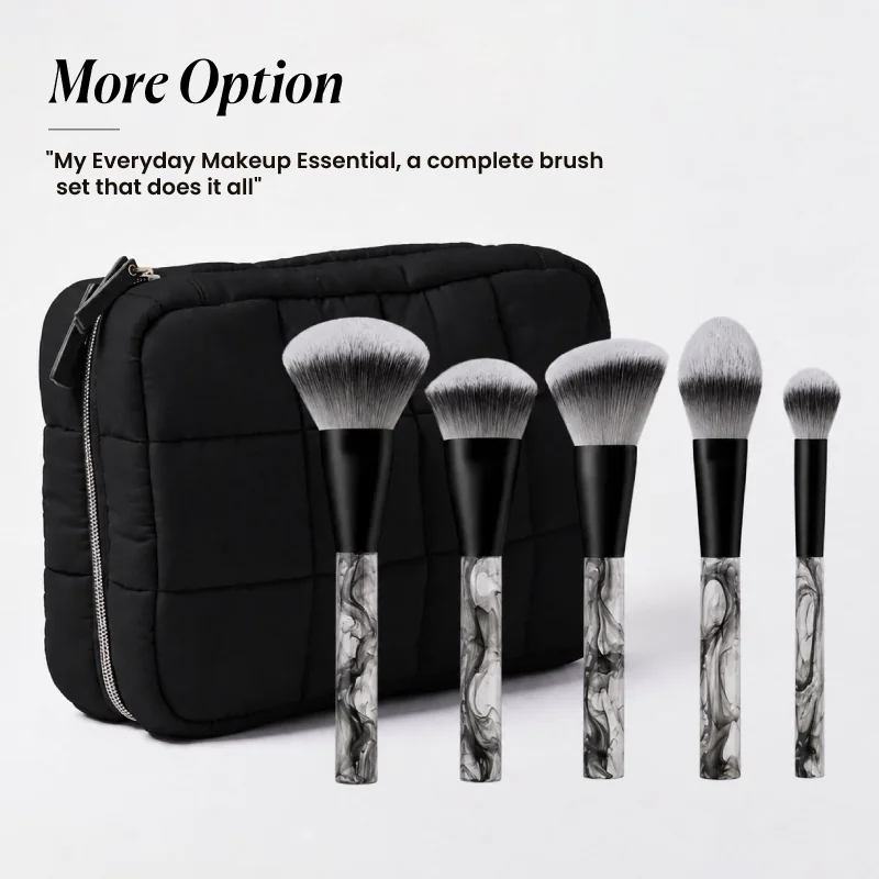St Future Juego de brochas de maquillaje de doble punta Mist Luxe