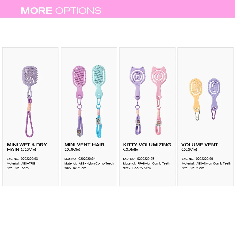 St Future Tiny hair brush,Maior Mini Detangler Comb