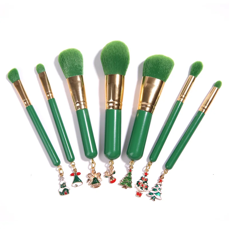 St Future Ensemble de pinceaux de maquillage avec pendentif de Noël