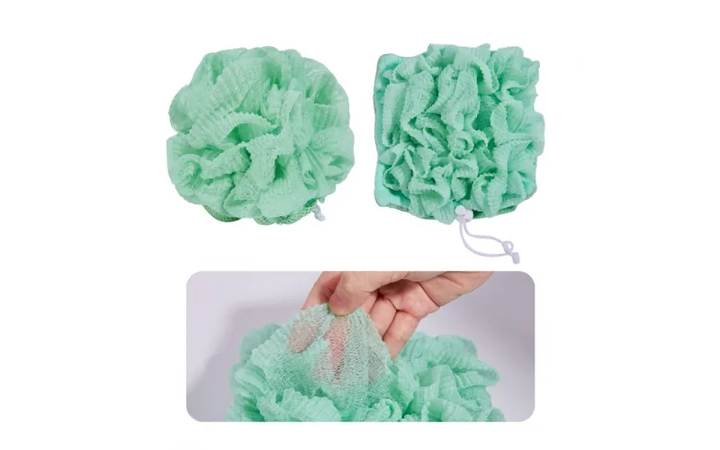 St Future 3-in-1 Dual-Sided Loofah Bath Sponge with Soap Pouch