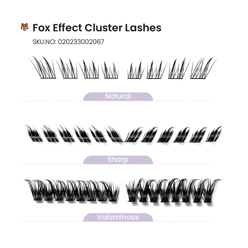 St Future Enchanted Mixed-Color Fox Segment Lashes