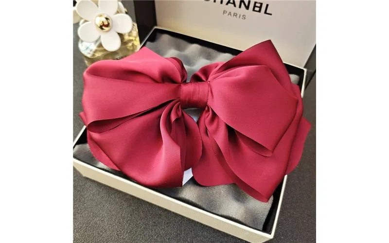 St Future Lightweight Chiffon Double-Bow Hair Clip