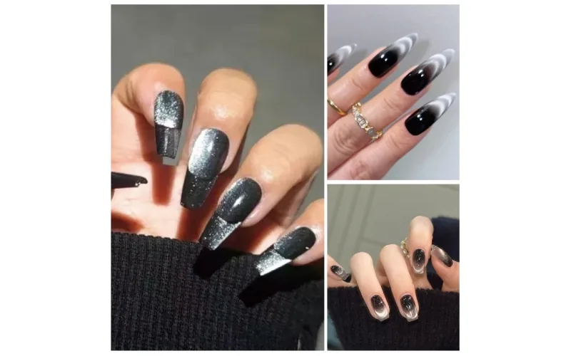 St Future EnchantedCollectionCat-Eye French Geometric Cat's Eye Nail French Geometric Cat's Eye Nail Crystal Cat Eyes French Cat-Eye Nails Matte Cat-Eye Nails  Printed Cat Eye Nails Holographic Cat Ey