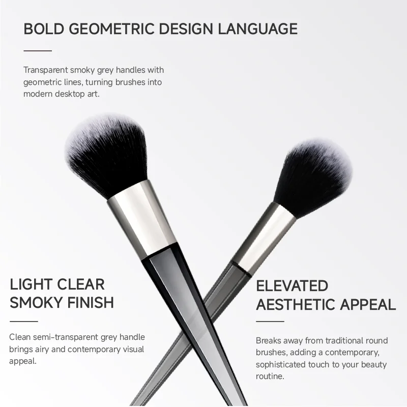 St Future Geo Smoky Grey Beauty Makeup Brush Set