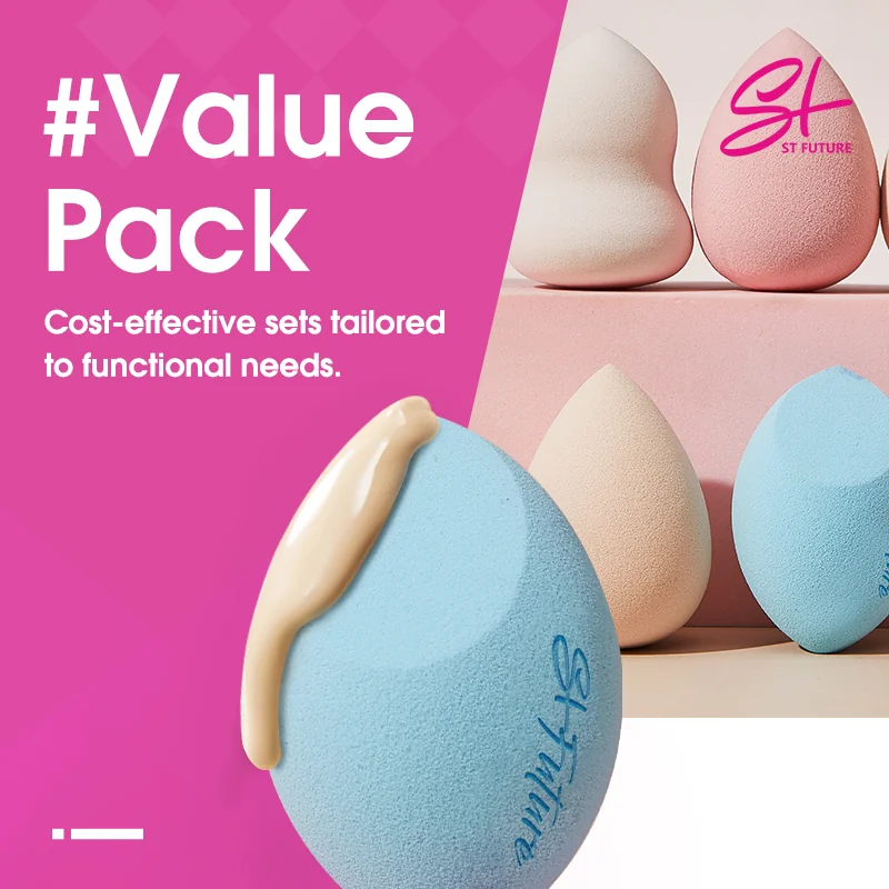 St Future Value-Pack Multi-Shape Puff Set