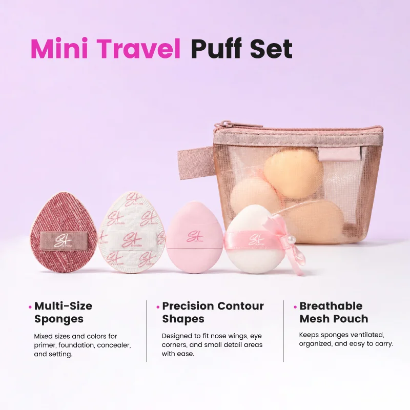 St Future Mini Double-Sided Travel Puff Set