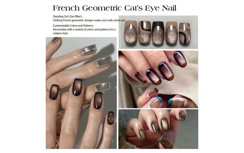 St Future Enchanted Cat-Eye Feline Glamour Press-On Nails