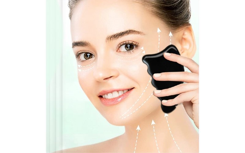 Bian Stone Facial Roller & Gua Sha
