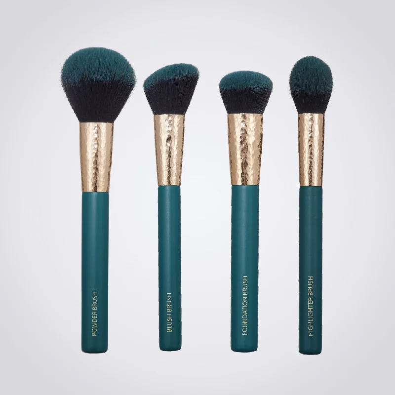 St Future Artisan Hammered Gold 4-Piece Makeup Brush Set