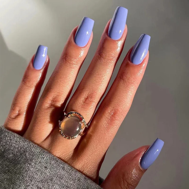 St Future Bright Color-Block Spring Press-On Nails
