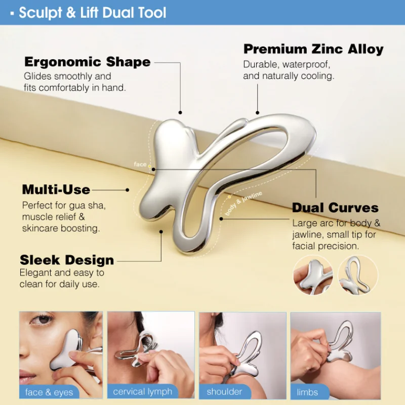 St Future Sculpt & Lift Dual Metal Massage Tool
