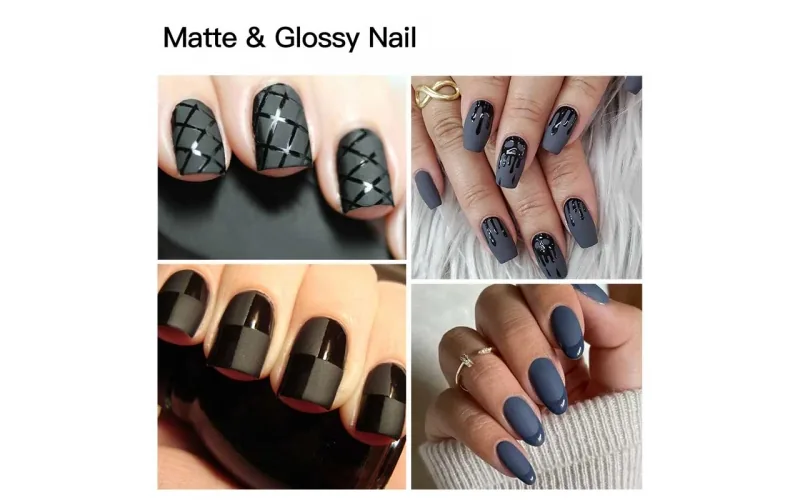St Future Matte & Glossy Velvet-Touch Press-On Nails