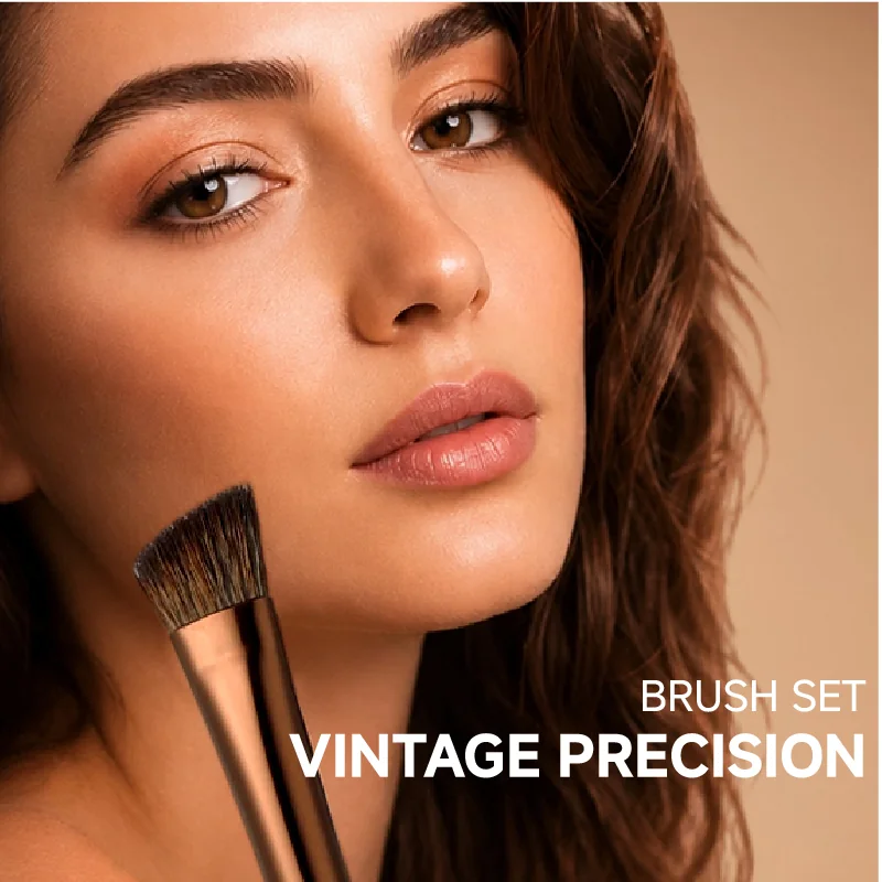 St Future Geo Smoky Grey Beauty Makeup Brush Set