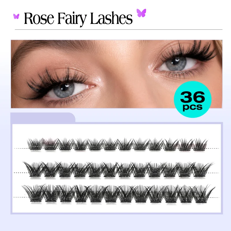 St Future Rose Fairy and Butterfly-Style Strip Lashes