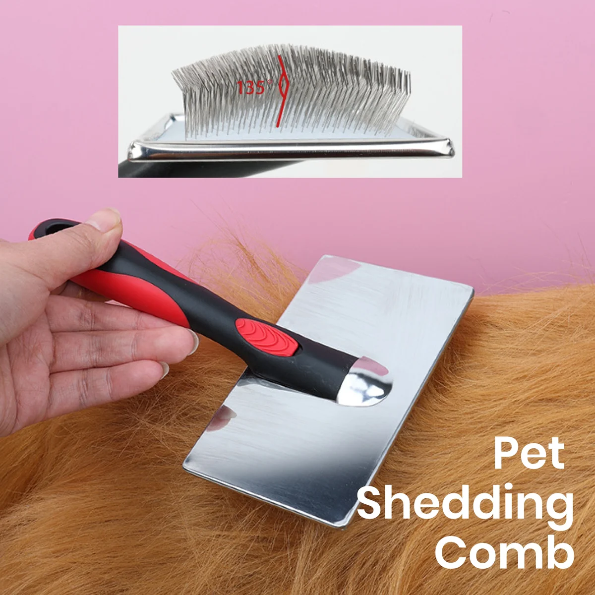 St Future Extra-Large Angled-Pin Pet Slicker Brush
